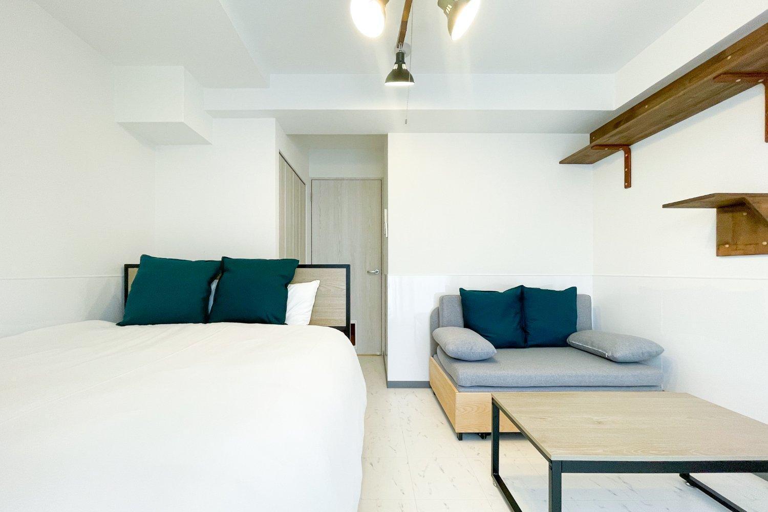 Ferienwohnung Blue Shimanouchi Ōsaka Zimmer foto